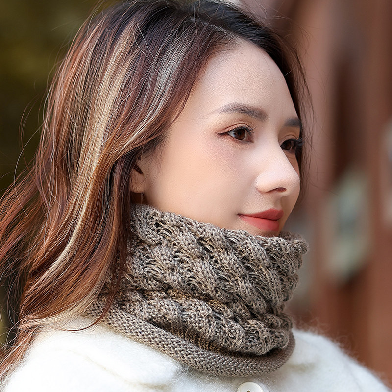围脖女士冬季保暖面罩2026新款洋气韩版加厚脖套骑行防寒护颈围巾
