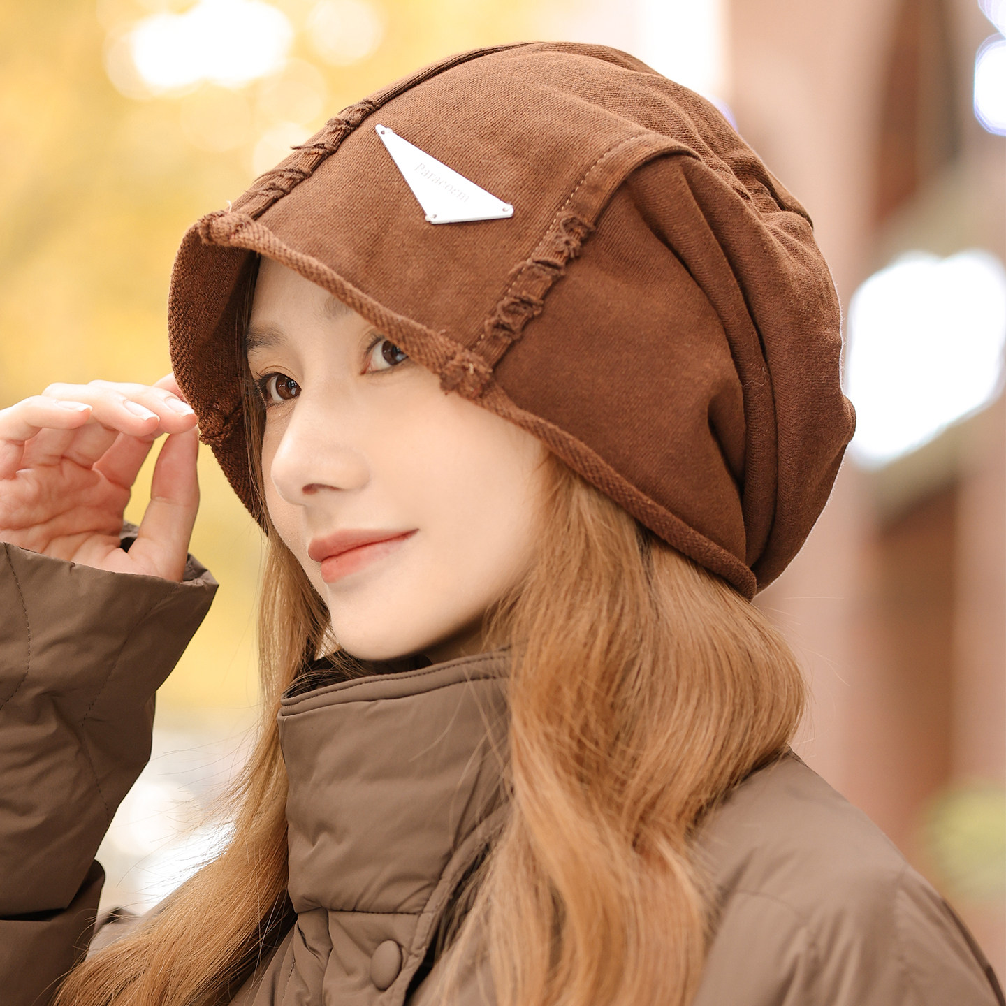 堆堆帽子女款秋冬季显脸小时尚冷帽2025新款保暖针织帽洋气包头帽,服饰配件/皮带/帽子/围巾,帽子,淘宝优惠券,粉丝福利购,淘宝优惠卷