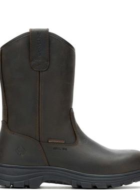 代购Wolverine男士工作靴防水透气吸汗防滑全粒面皮革钢头