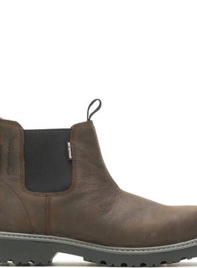 代购Wolverine男士工作靴透气吸汗防滑耐用防水全粒面皮革