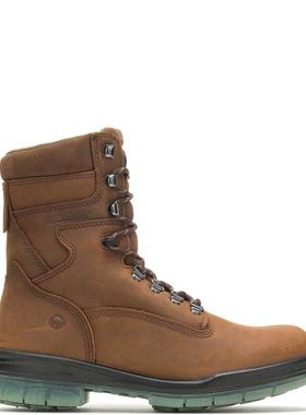 代购Wolverine男士工作靴减震回弹保暖吸湿排汗8英寸系带防水