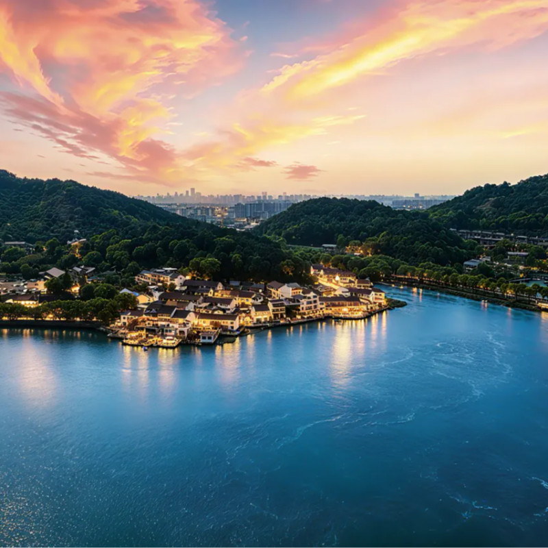 【浙江宁波】东钱湖庐愿民宿1晚+旅拍+环湖骑行+单人垂钓不限时