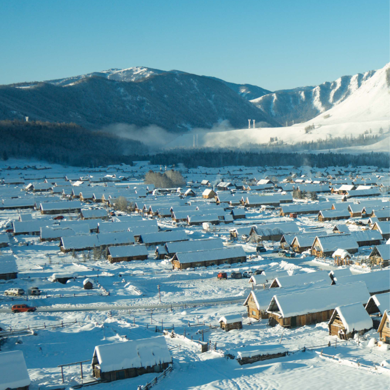 【冬日北疆】禾木阿勒泰深山见品牌6店2-7晚滑雪体验+导滑1小时