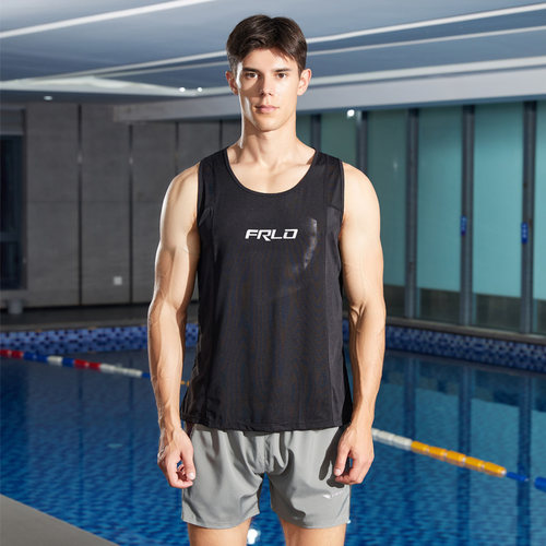 FRLO泳衣男游泳背心宽松速干透气