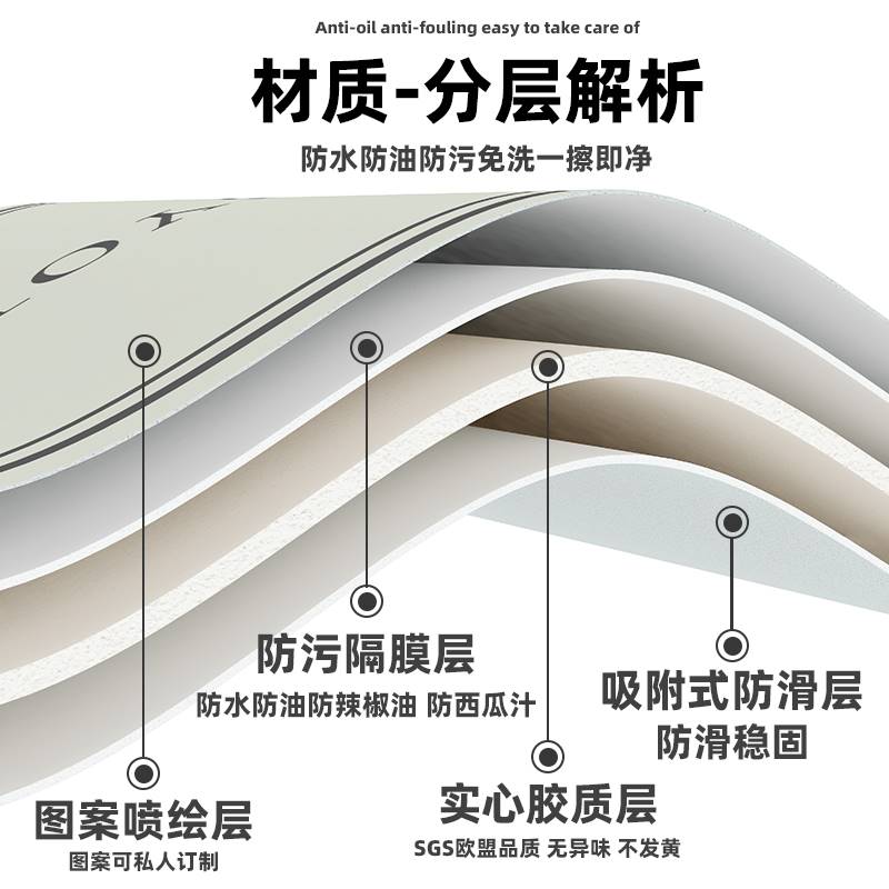 奶油风茶几桌垫pvc防水防油可擦免洗防烫垫子轻奢高级感餐桌台布