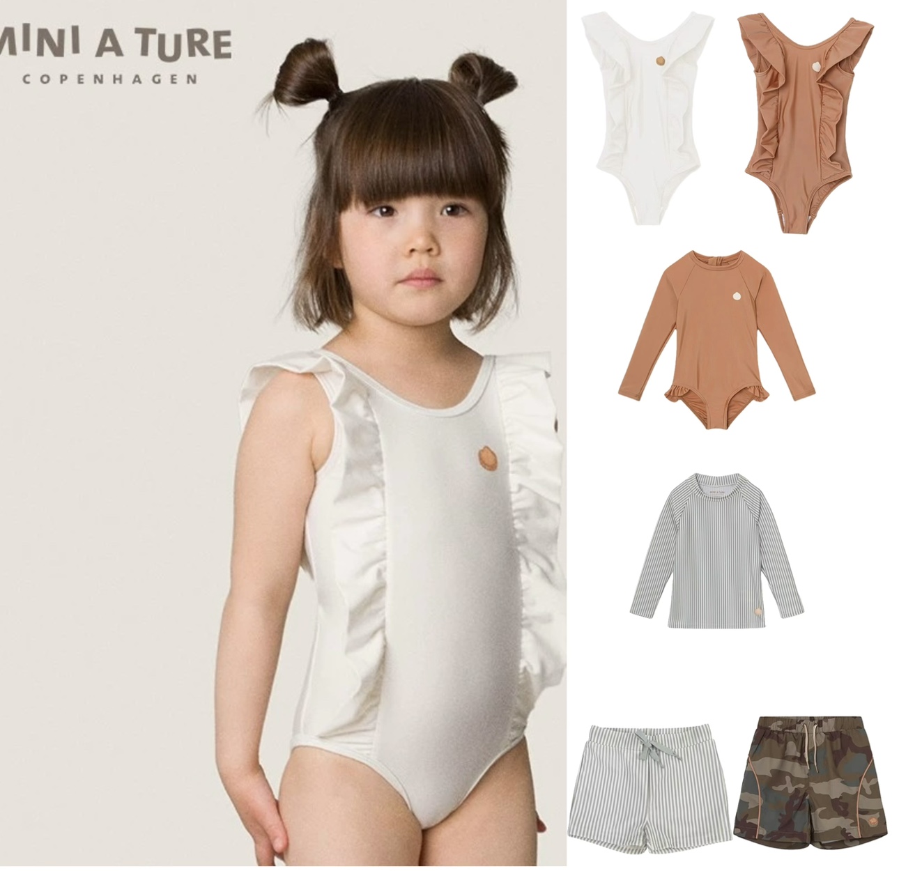 miniature防晒泳衣无袖