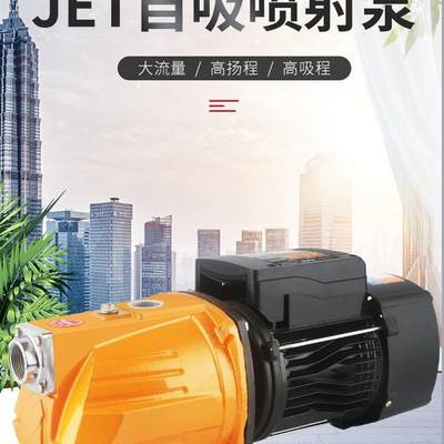 JET高压喷射泵水井离心自吸泵高扬程大吸力家用无塔供水专用泵