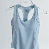 瑜伽背心防震固定一体杯跑步运动外穿健身显瘦BX 新款 大码 302