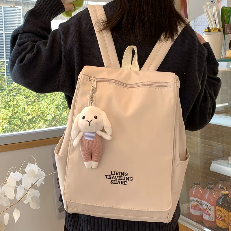 2026新款护脊书包女大学生高中女士电脑通勤双肩包大容量背包女生