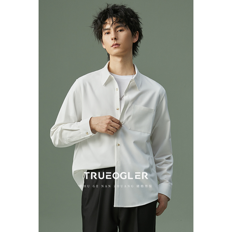 抗皱百搭长袖衬衫春季2025新款