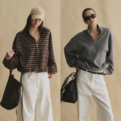 SLO“牛津俱乐部”半拉链卫衣