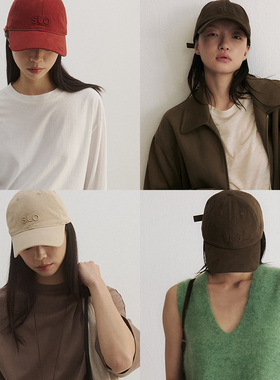 SLO【倪妮同款】经典棒球帽极简鸭舌帽女显脸小适合方圆脸大帽檐