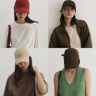 SLO【倪妮同款】经典棒球帽极简鸭舌帽女显脸小适合方圆脸大帽檐