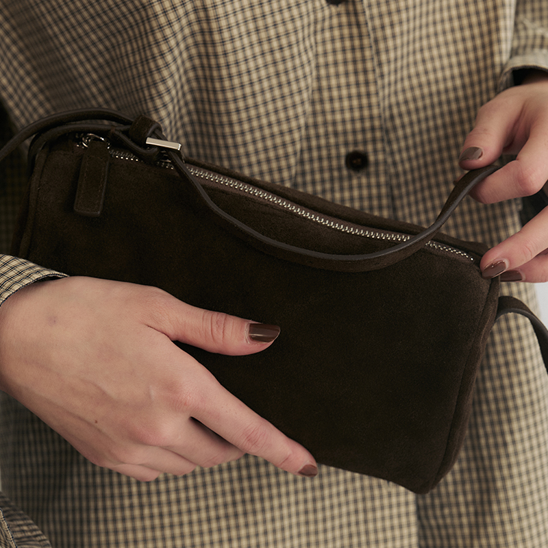 SLO“吐司包”100头层牛皮革高级女真皮包复古单肩斜挎腋下通勤包