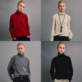 SLO 内搭可外穿 冬季 万能手册 高领羊毛无缝一体毛衣女2025新款