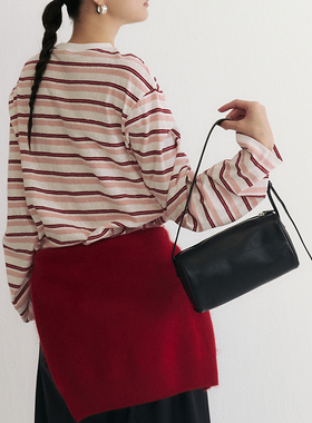 SLO“吐司包”100头层牛皮革高级女真皮包复古单肩斜挎腋下通勤包