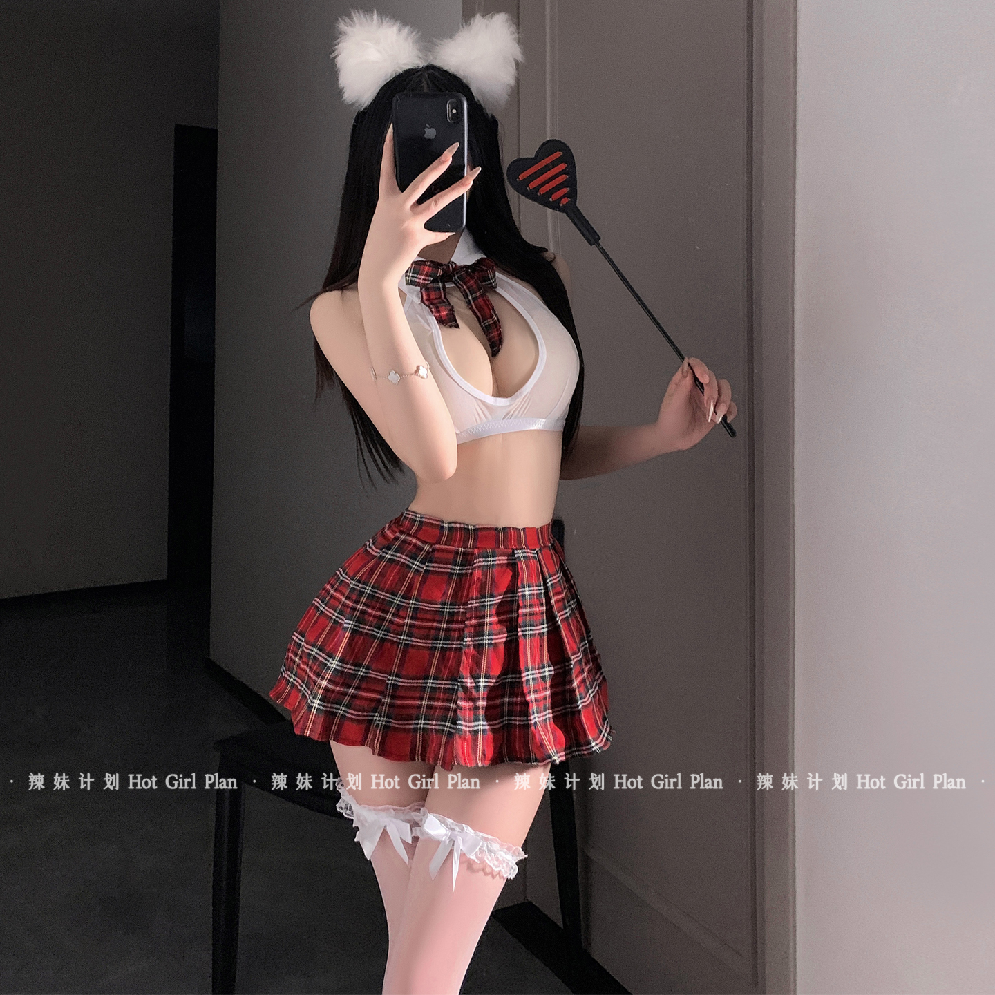 辣妹计划:课间游戏*JK制服套装日系学院风纯欲性感透视免脱qqny