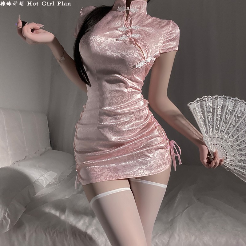 晴趣内衣情调旗袍高开叉制服纯欲床上性感睡衣诱惑老公激情风qqny