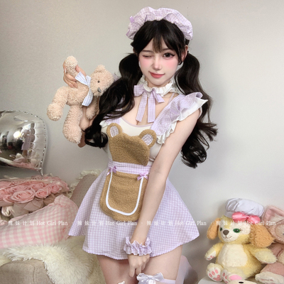 辣妹计划：莓果熊仆*纯欲风性感睡裙女仆cos女佣制服qqny约会套装