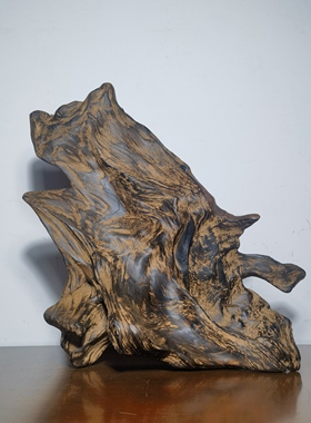 广西土沉香摆件自然随型风化木料根雕中式家居饰品药香果香味包邮