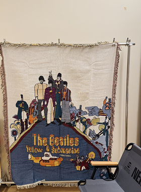 The Beatles英伦披头士黄色潜水艇挂毯针织线毯装饰挂毯合唱团
