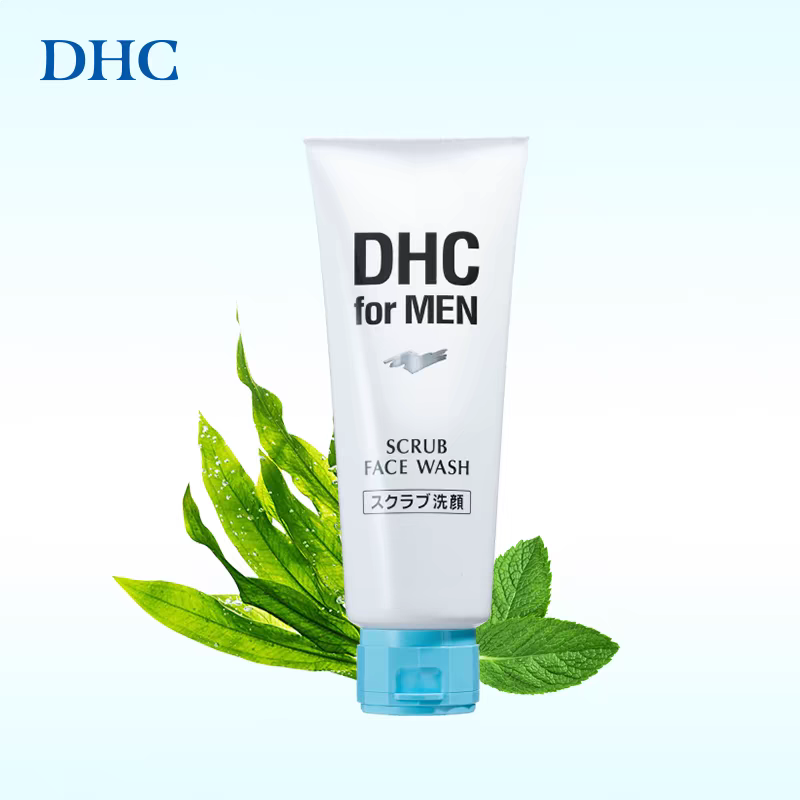 DHC男士磨砂洁面膏洗面奶140g深层清洁舒爽清凉温和改善痘痘角质
