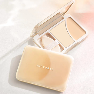 Judydoll橘朵双拼高光盘哑光粉膏面部提亮柔焦平整补光滋润不卡纹
