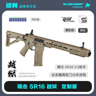 越狱精击SR16定制版 GRY 软弹枪成人玩具模型 SAI SalientArms