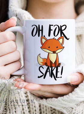 OH FOR FOX SAKE 可爱狐狸马克杯咖啡杯喝水杯子奇异博士蜘蛛侠