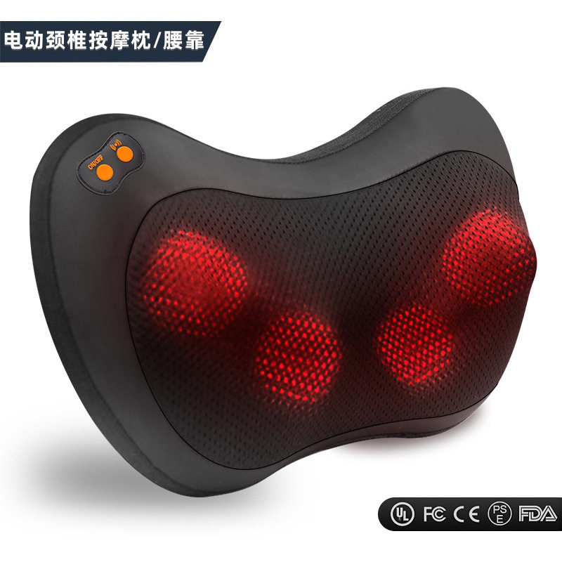 跨境颈椎按枕智能车载家用全身电动按靠枕头腰椎按靠垫