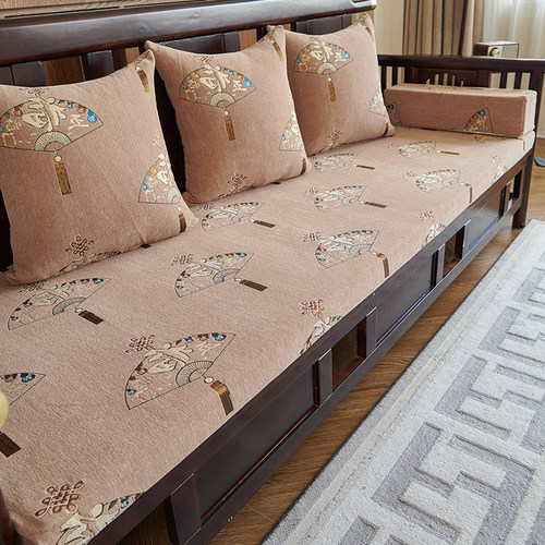 2026冬新款红木沙发垫新中式高端实木坐垫四季通用硬厚海绵垫座垫