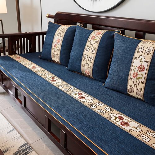 定制红木沙发垫客厅凉椅坐垫子新中式罗汉床加厚实木冬家具座垫子