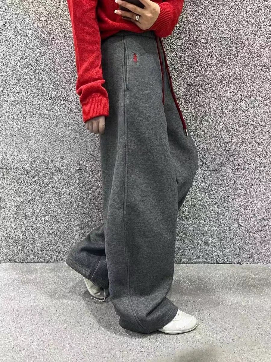 25秋冬新款加绒加厚松紧腰抽绳休闲裤女宽松显瘦阔腿弯刀裤,女装/女士精品,休闲裤,淘宝优惠券,粉丝福利购,淘宝优惠卷