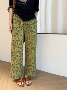 2026夏季新款时尚百搭松紧腰抽绳束脚休闲工装裤女简约显瘦