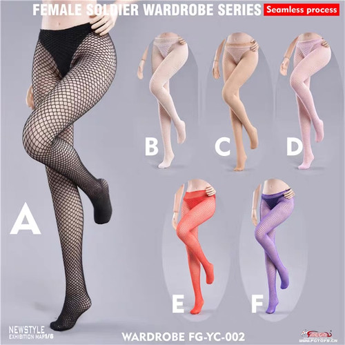 Fire Girl Toys 1/6兵人 FG-YC-002 衣橱系列 无缝网眼裤袜 现货