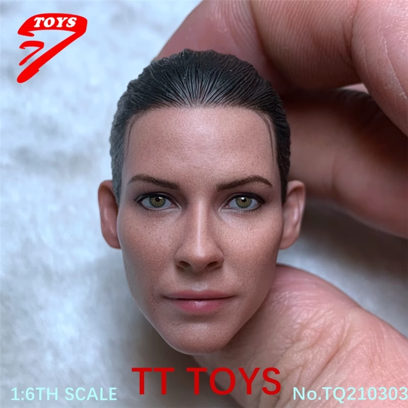 现货 TTTOYS 1/6 兵人 黄蜂女头雕 复联蚁人2 可配12寸女素体模型
