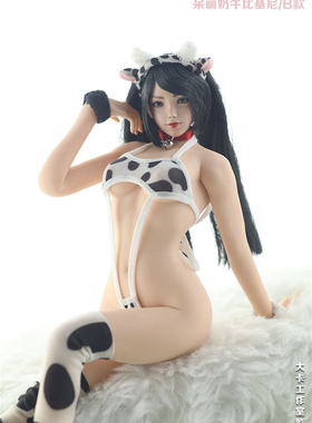 1/6女兵人 JO22X-06 性感呆萌 奶牛泳装比基尼套装 人偶衣服 现货