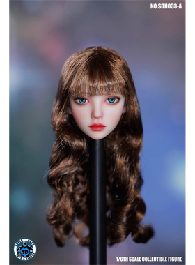 现货 SUPER DUCK 1/6 SDH033 植发美女头雕 可爱 OB 女兵人萌萌头