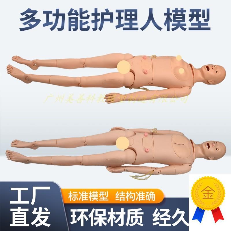 高级全功能护理人体模型男女导尿模型带内L脏褥疮口鼻插管吸痰洗