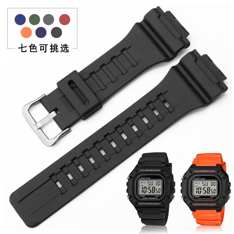 TKN适配casio卡西欧AQ-S810 W735H/736H AEQ-110W硅胶手表带18m