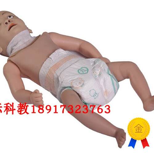高级儿童气管切开护理训练模A型小儿气管切开模型婴儿模型