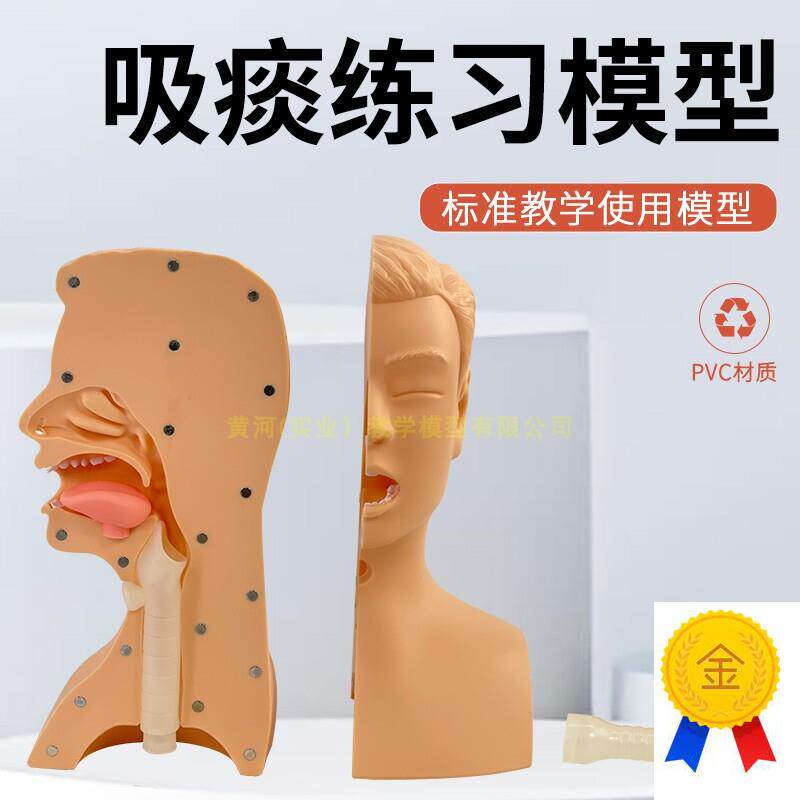 高级吸痰练习模型鼻腔口腔插管吸引训练模型医学用操.作教学模型