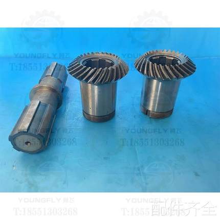 机床配件重庆Y3150E 3180H滚齿机双螺旋伞齿轮连接Y头花键轴 VI轴