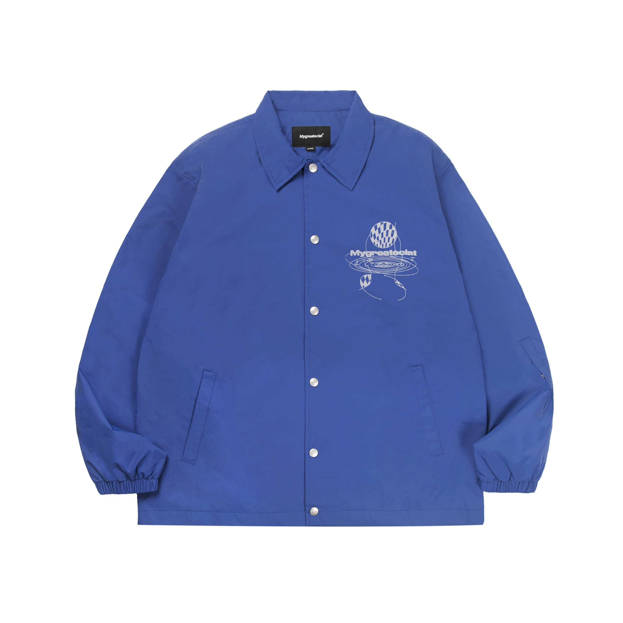 印花宽松教练夹克myge尼龙