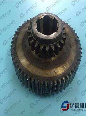 机床配件上海第二机床厂C6150A双联内齿轮 车床配件内外齿轮2018A