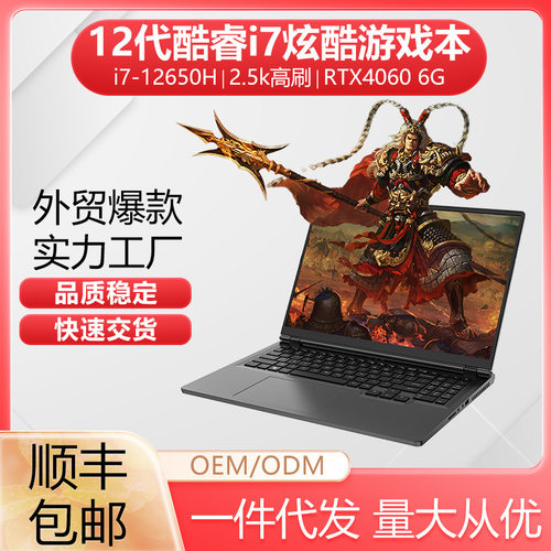 笔记本电竞电脑游戏本酷睿i7 RTX3060 RTX4060 独显gaming laptop