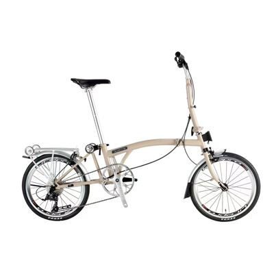 Cranston小布三折叠车16寸9速自行车litepro便携超轻复古推行单车