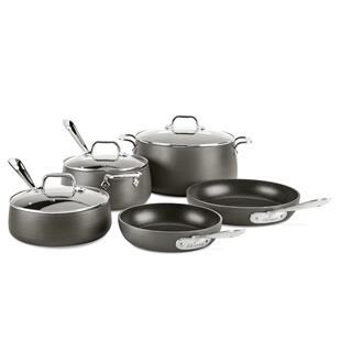 HA1 Non Stick 美国代购 硬质氧化铝不粘锅套装 Clad Cookware All