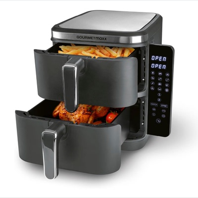 德国代购GOURMETmaxx Double Chamber Hot Air Fryer 空气炸锅