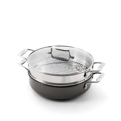 美国代购All Clad NS Pro Ceramic Nonstick Pan陶瓷不粘蒸锅煎锅